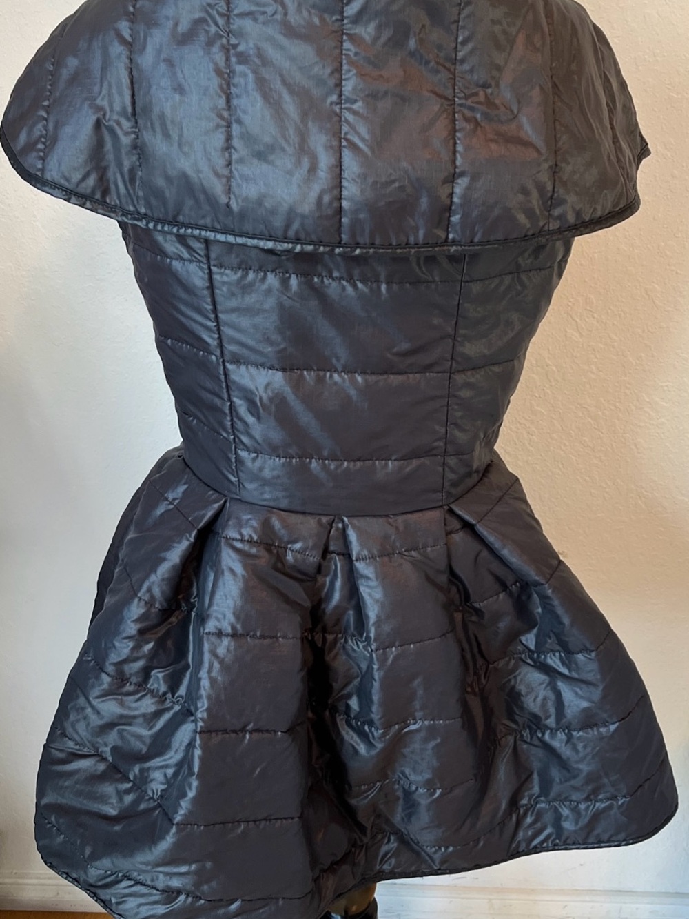 Vintage Lip Service Vest Jacket Flair Skirt Quilted Puff Rare 🍒🍒 LS2 Dress - Picture 16 of 16